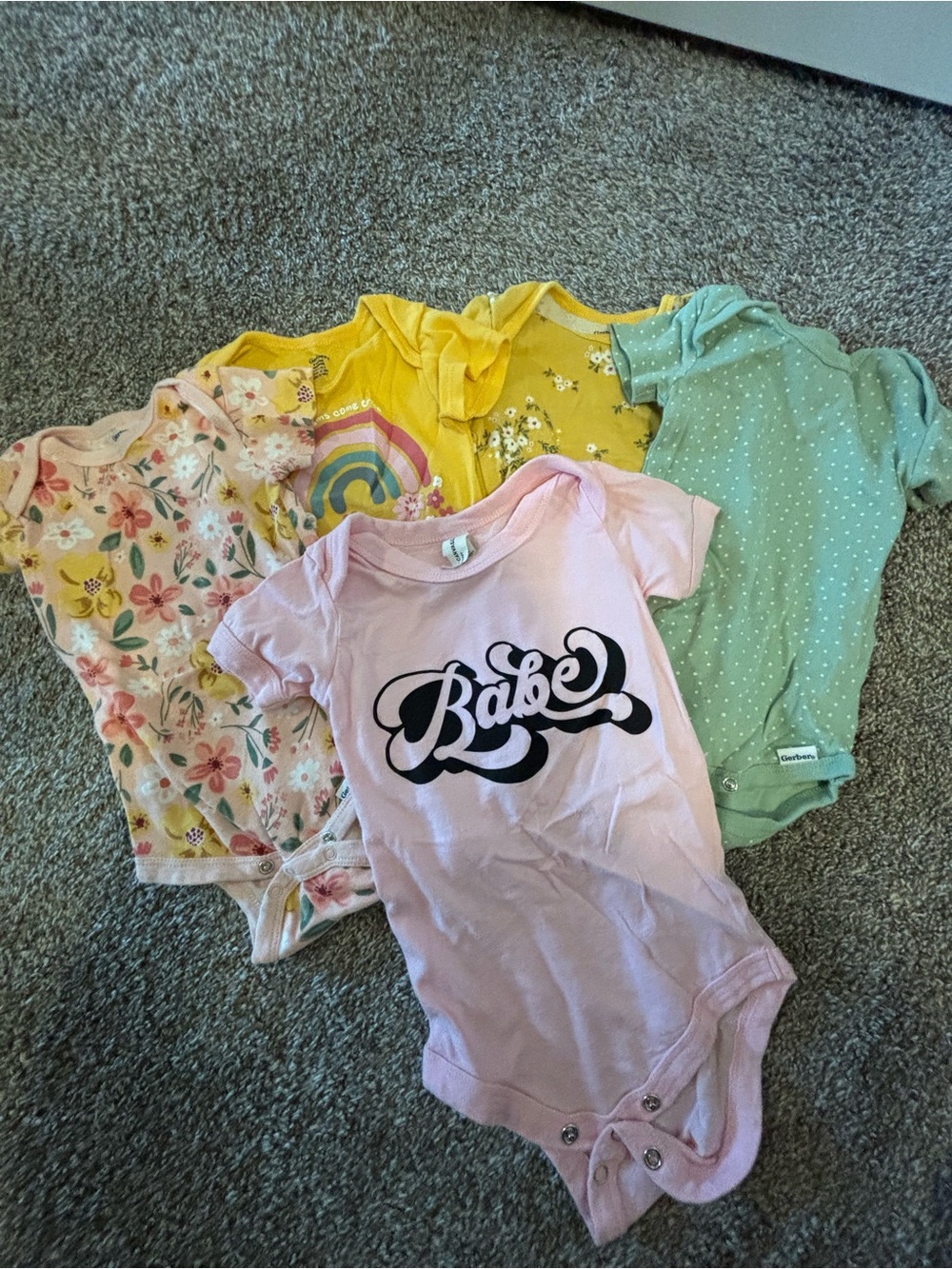 Gerber One-Piece with Pastel Mix (4-Pack)